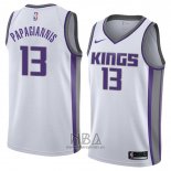 Camiseta Sacramento Kings Georgios Papagiannis NO 13 Association 2018 Blanco