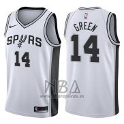 Camiseta San Antonio Spurs Danny Green NO 14 Association 2017-18 Blanco