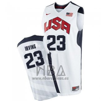 Camiseta USA 2012 Kyrie Irving NO 23 Blanco