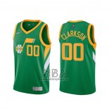 Camiseta Utah Jazz Donovan Jordan Clarkson NO 00 2020-21 Verde