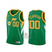 Camiseta Utah Jazz Donovan Jordan Clarkson NO 00 2020-21 Verde