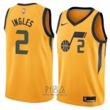 Camiseta Utah Jazz Joe Ingles NO 2 Statement 2018 Amarillo