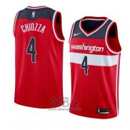 Camiseta Washington Wizards Chris Chiozza NO 4 Icon 2018 Rojo