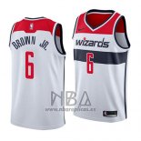 Camiseta Washington Wizards Troy Brown NO 6 Association 2018 Blanco